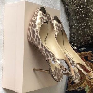 Jimmy Choo - Size 40 leopard shimmer Nova